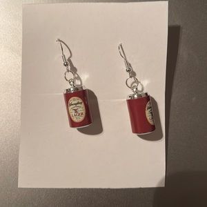 3/$20 handmade beer can earrings